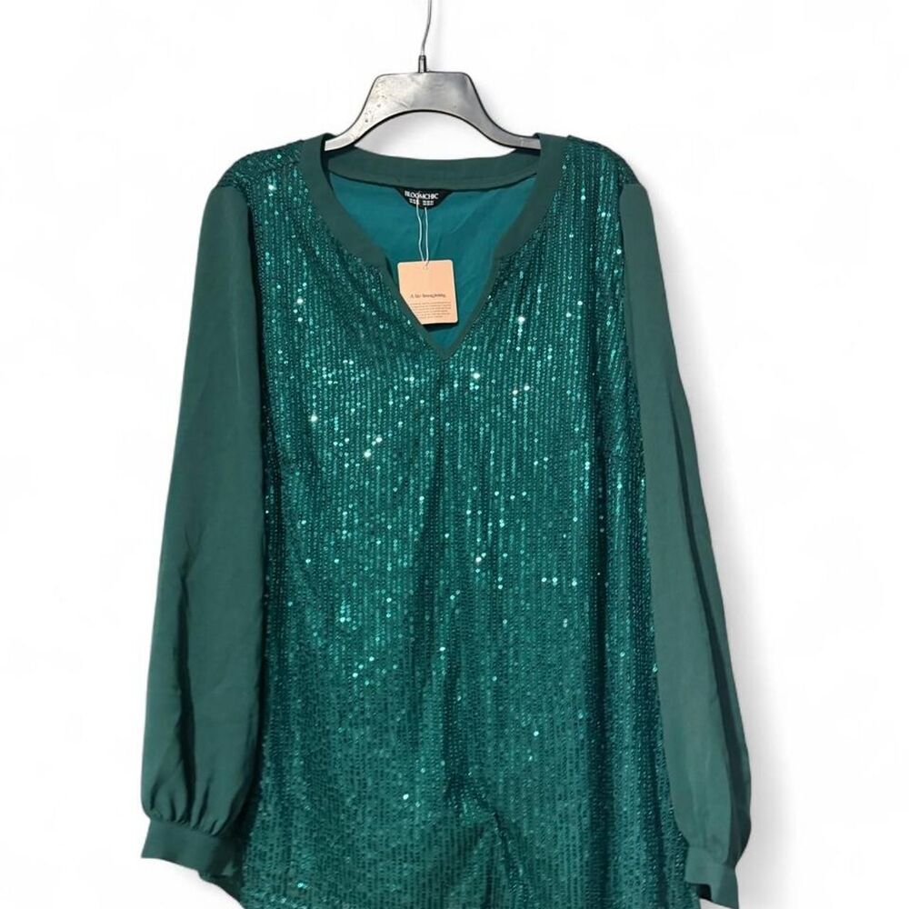 Bloomchic Women's Green Blouse